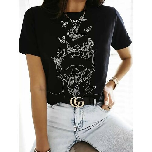 фото Футболка romax tex, размер 52, черный