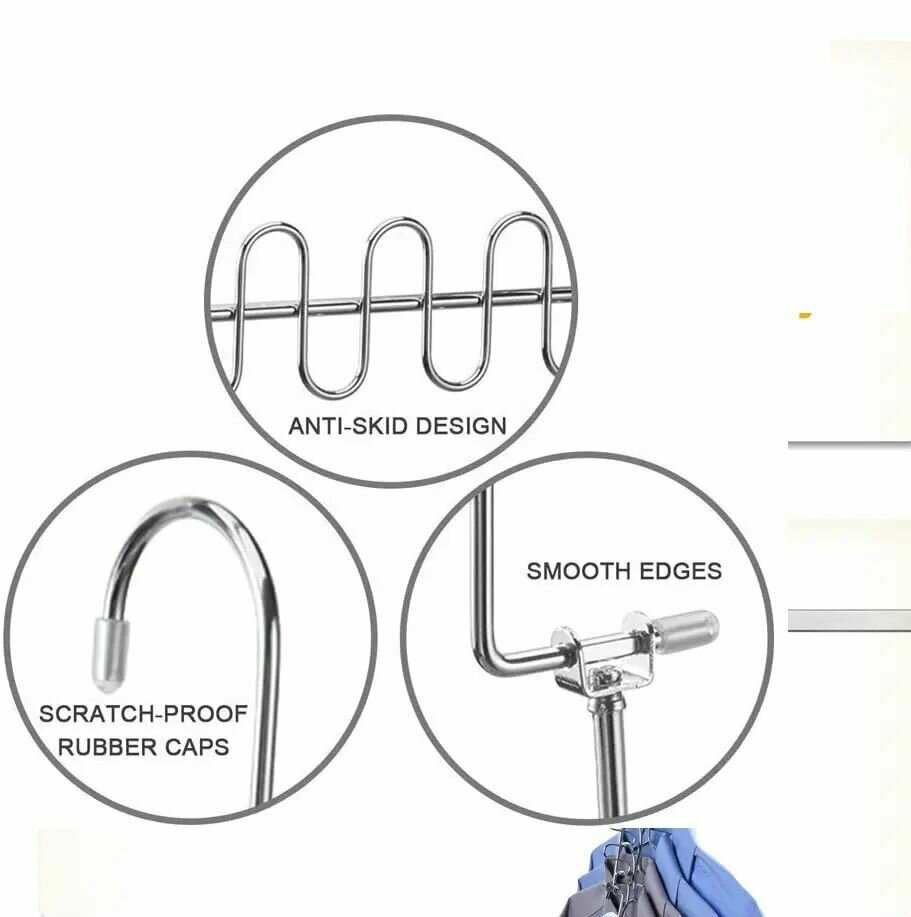 Супер вешалка многоуровневая поворотная компактная многофункциональная подвесная Волшебная вешалка для одежды - фотография № 10