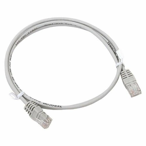 Патч-корд кат5E UTP неэкранир PVC 1Гбитс 1м сер TERACOM EKF TRC-5EUTP-PVC-1M-GY 253₽