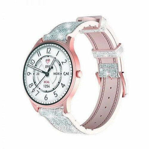 Смарт-часы Kieslect Lady Lora, 1.32 Amoled, розовый kieslect умные часы l13 lora pink kieslect умные часы kieslect smart calling watch l13 lora pink l13 pink