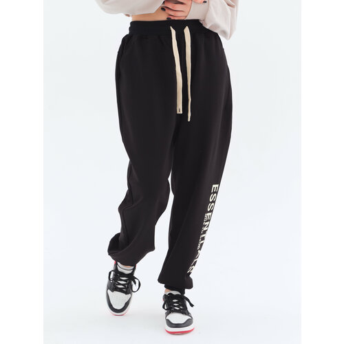 фото Брюки шаровары , размер 46-48(рост 175см), черный kf (koffee)