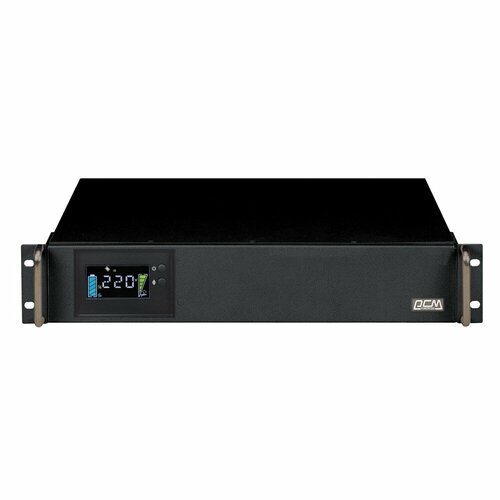 PowerCom King Pro RM KIN-3000AP LCD (3U) ИБП {Line-Interactive, 3000VA/2400W, Rack, 6х С13, Serial+USB, SmartSlot, RS-232} (1152615)