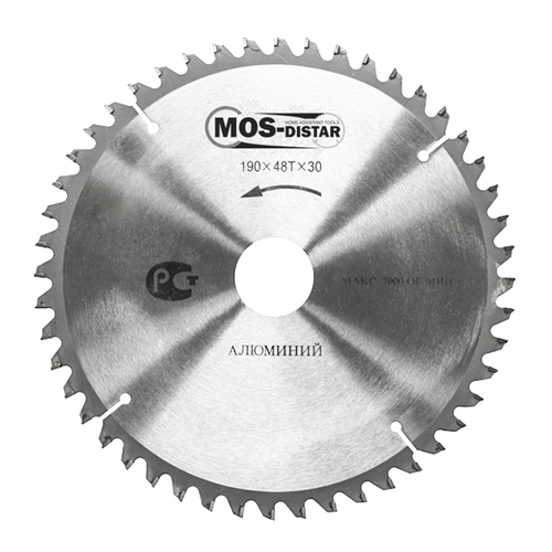 Пильный диск MOS-DISTAR алюминий PSA1904830 190мм