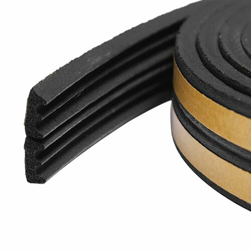 Уплотнитель для окон для дверей самоклеящийся PRAKTISCHE HOME 9х4мм Е-10 м черный 341₽