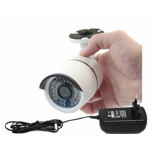 Уличная проводная AHD камера - КДМ 018-AF2 P4304EU разрешение Full HD 1080р широкий угол обзора 95 градусов встроенный микрофон 440400₽