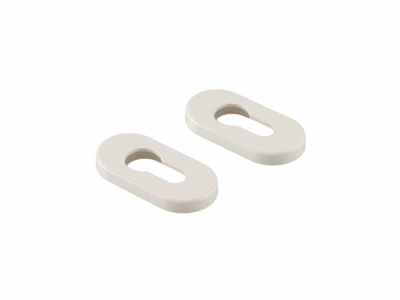 фото Накладки овальные Elementis PZ, Белый RAL9016( 2 накладки + 2 подкладки)