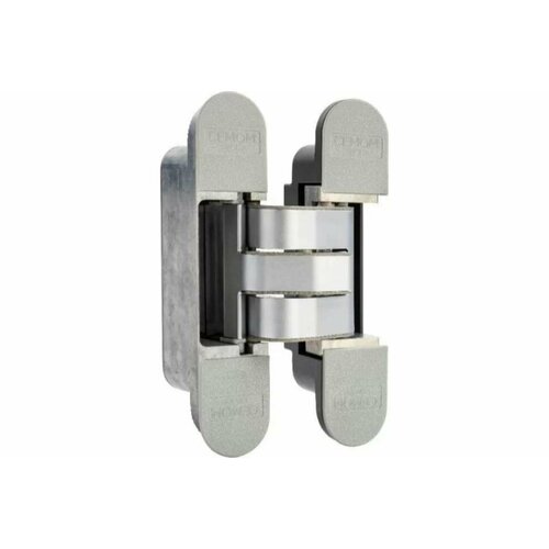 Дверная скрытая петля Cemom Moatti универсальная, 3D, 120x27 мм, 60 кг, хром матовый CEM0027.01/MP