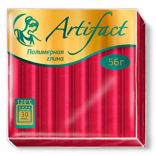 Полимерная глина Артефакт арт. АФ.821295/3581 классический цв. Алый 56 г