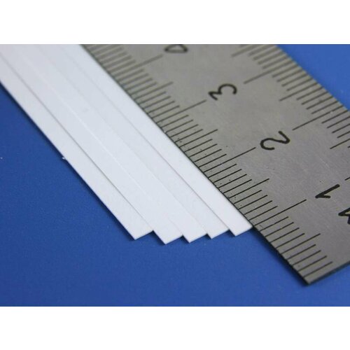 Полоска пластиковая для масштаба HO, 0.3х2.3 мм, 10 шт