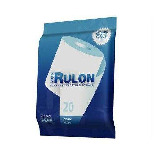 Бумага Mon Rulon туалетная влажная (20шт)