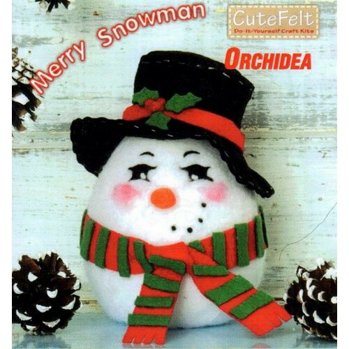 Merry Snowman #4216 Orchidea Набор - валяние 8 x 12 см набор для валяния лёвушка для творчества для рукоделия игрушка своими руками набор для фелтинга фелтинг рукоделие