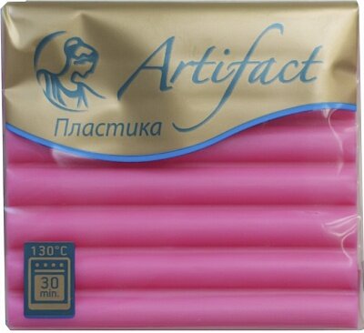 фото Пластика Артефакт 50г, шифон розовая фуксия (полупрозрачная) 5118