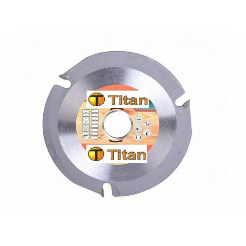 Диск пильный, размер 125x22x3 зуба по дереву для УШМ Titan Артикул: 640-030 диск пильный по дереву для ушм 125х22 2х3 75 мм 3 зуба 2 шт