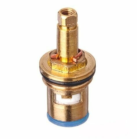 фото Кран - букса для импортных смесителей 1/2 квадрат двойная резьба с узкой юбкой, шт