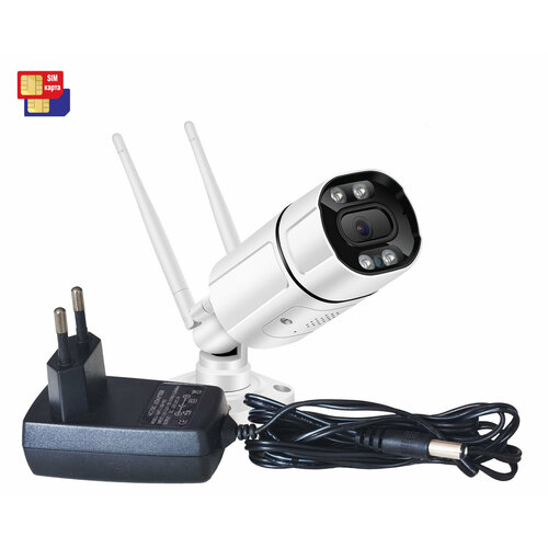 HD ком 3MP-4G Mod SE248 C99859FPA - влагозащищена 4G IP-камера наблюдения с СИМ картой Ночная подсветка Поддержка аудио датчик движения 875700₽