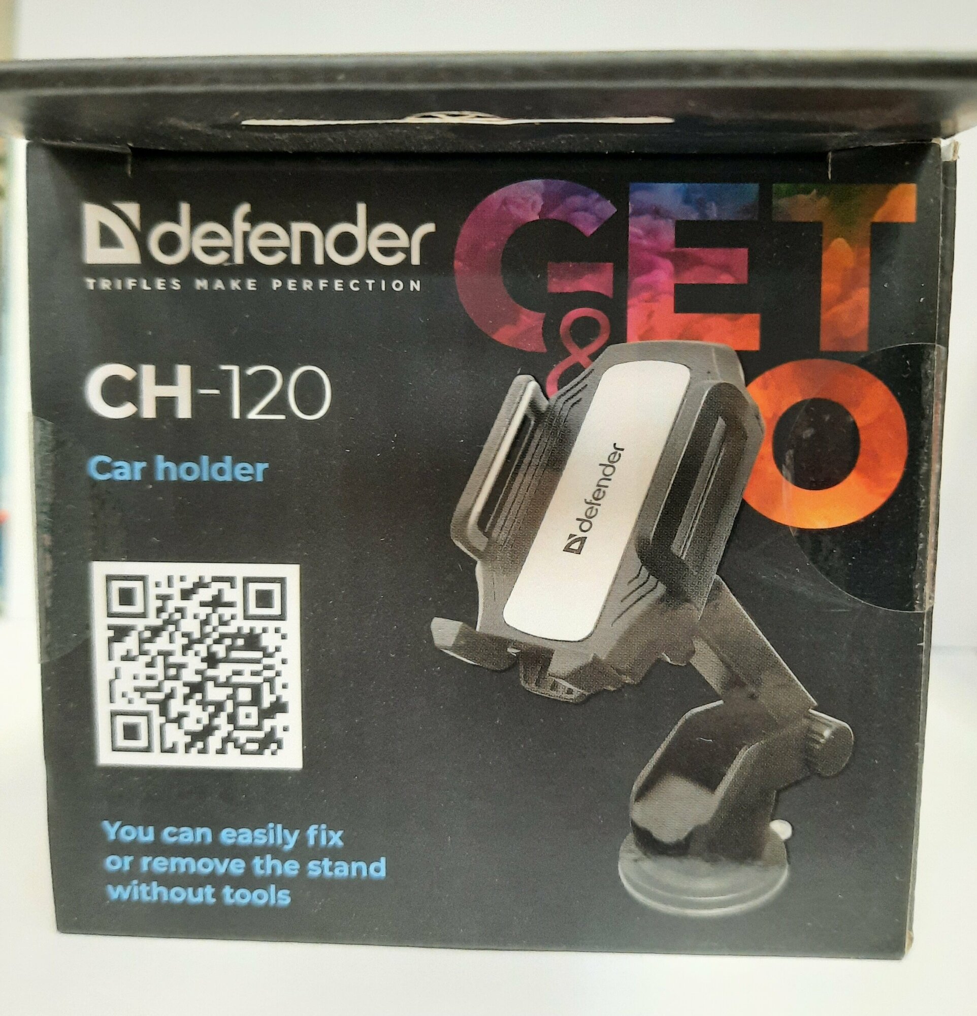 Держатель Defender CH-120 черный для для смартфонов и навигаторов (29120) - фото №16