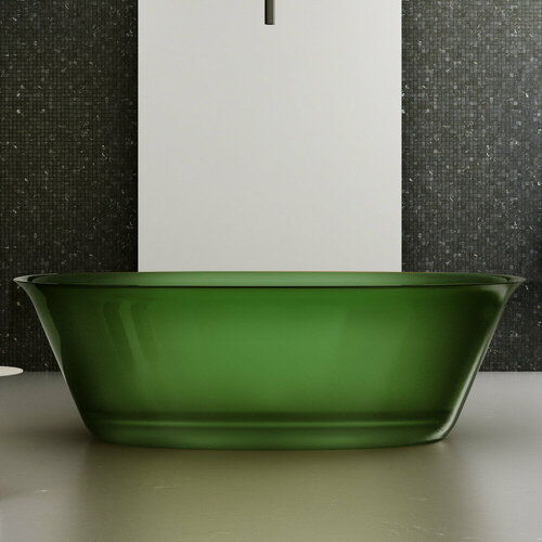 Ванна прозрачная Abber Kristall зеленая AT9707Emerald