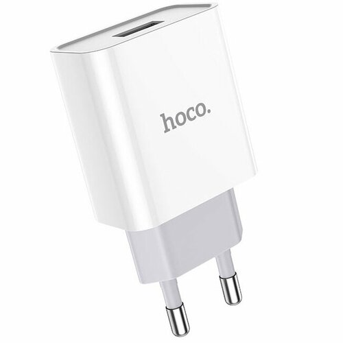 Сетевое зарядное устройство Hoco C81A Asombroso Single - Белое сетевое зарядное устройство hoco адаптер питания 4хusb a порта 28 5w qc3 0 белое