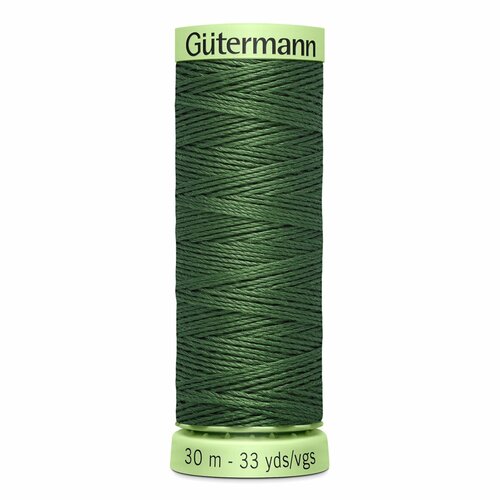 фото Нитки швейные top stitch 30/30 м для декоративной отстрочки, 100% полиэстер, gutermann 744506 (561 серо-зеленый), 5 шт