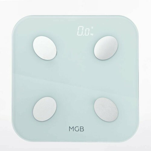 MGB. Умные весы Body fat scale Glass Edition, цвет белый body fat scale smart electronic ​scales led digital bathroom weight scale balance body composition analyzer weighing scale