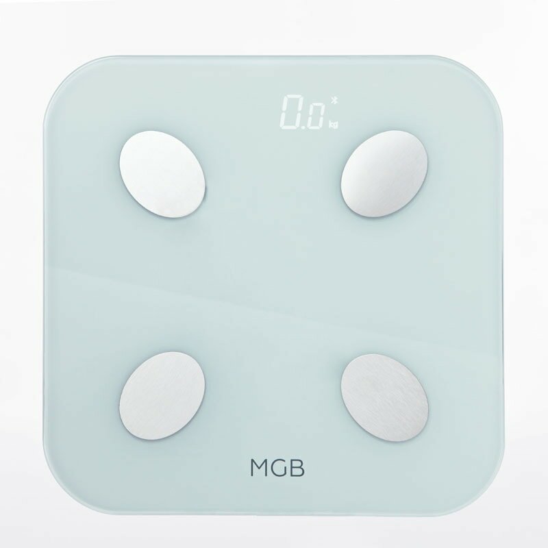 MGB. Умные весы Body fat scale Glass Edition, цвет белый - фотография № 1