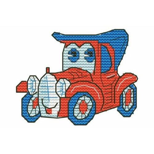 Набор для вышивания крестом Искусница Ретро автомобиль, 6*8см