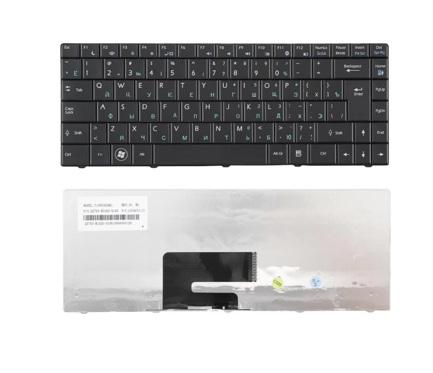 Клавиатура для MSI CX420 CR420 EX465 X400 CR460 EX465 X320 X330 X340 v103522ak1 S1N-1ERU2A1-SA0
