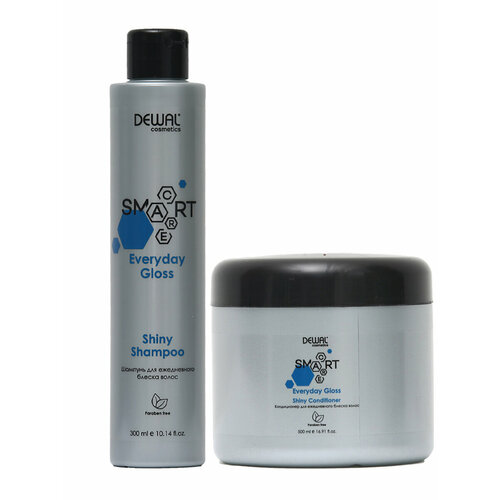 Набор для волос SMART CARE Everyday Gloss Shiny шампунь 300 мл кондиционер 500 мл DEWAL DCS20006_DCS20002 1819₽