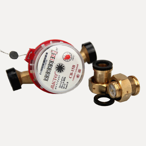 Изображение товара Счетчик воды 1/2" (Ду 15) универсальный "Мастер Метролог", со штуцерами