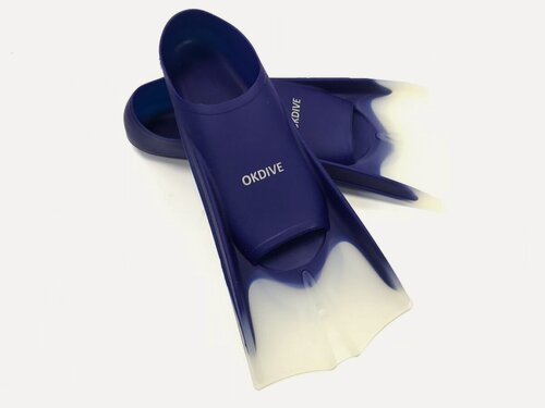 Изображение товара Ласты тренировочные XL 43-44 син./прозр, силикон