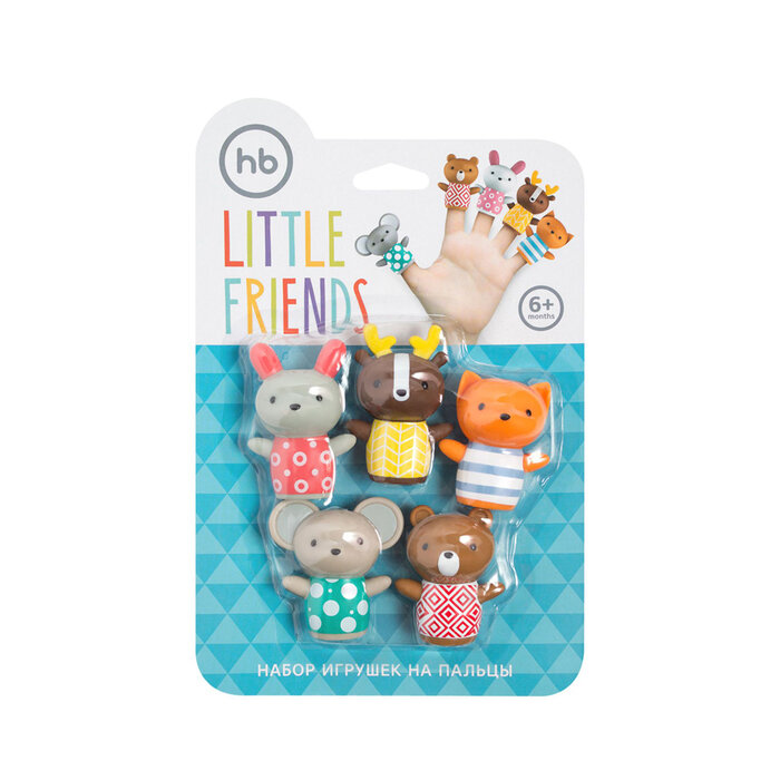 Набор игрушек для ванной Happy Baby Little friends - фото №8