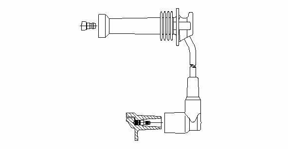 BREMI 8A17/19 (1110741 / 1335371 / 1502366) провод высоковольтный3-й цилиндр\ Ford (Форд) Fiesta (Фиеста) / Focus