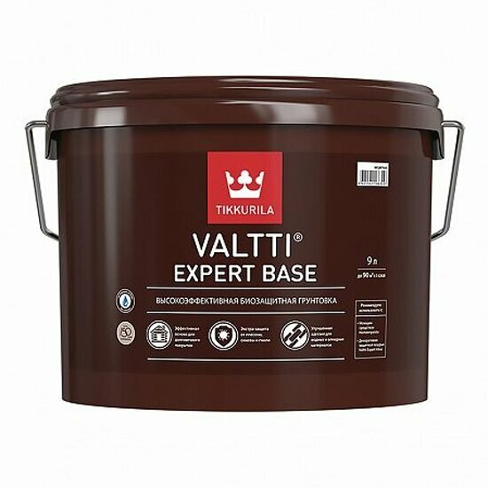 Грунт-антисептик Tikkurila Valtti Expert Base (Валтти Эксперт База) 9л бесцветный