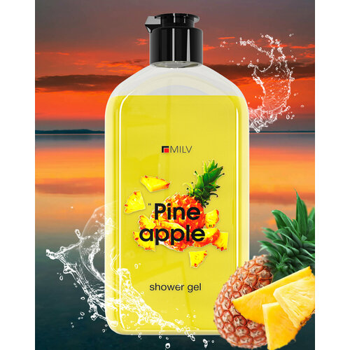 MILV Гель для душа PINEAPPLE. 340 мл