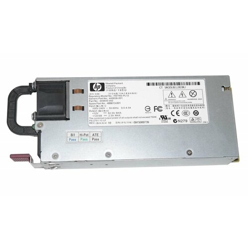 Блок питания HP 750W Hot Plug Redundant Power Supply Option Kit DL180G5/DL185G5 449840-002 блок питания hp 750w hot plug redundant power supply option kit dl180g5 dl185g5 486613 001