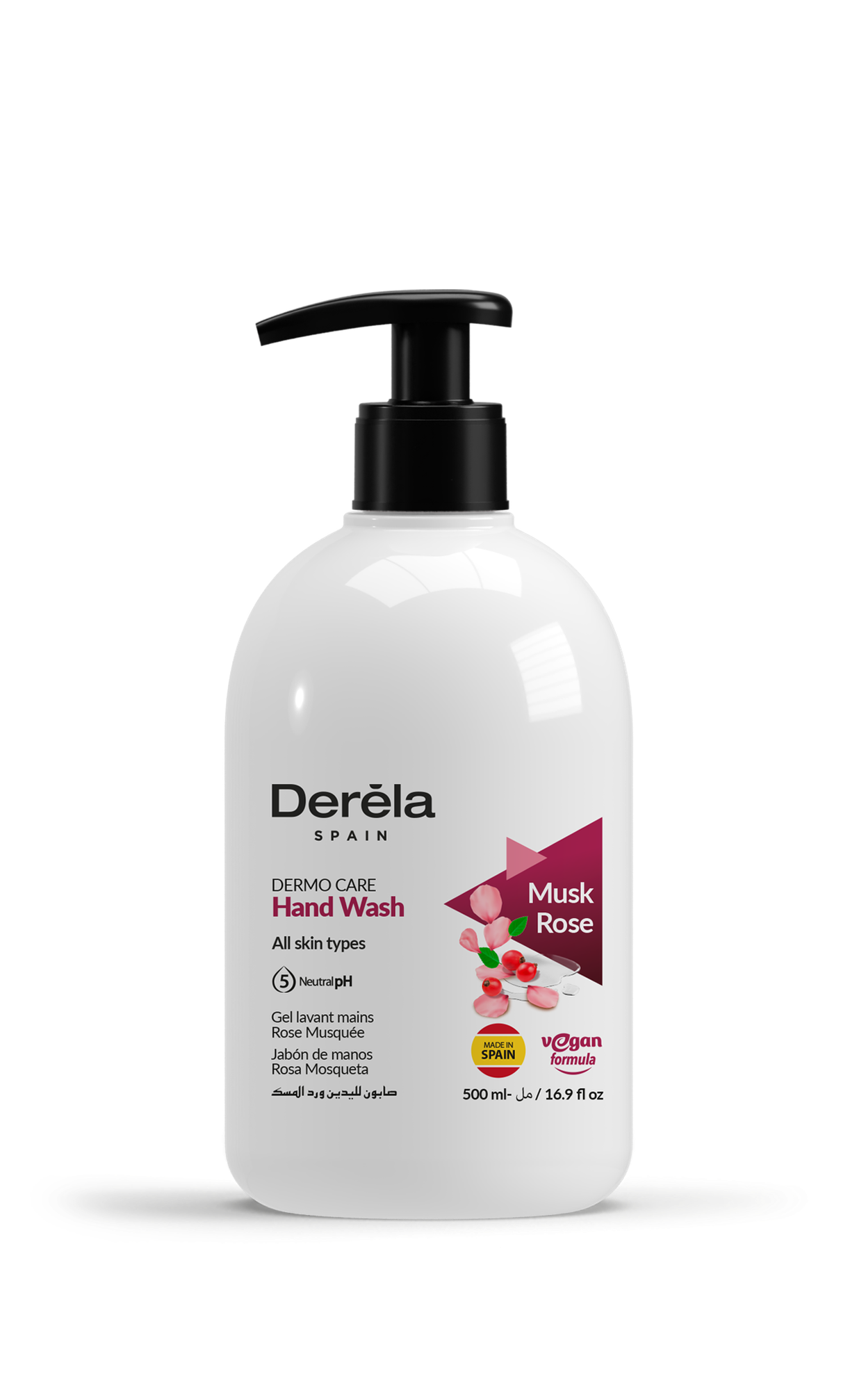 фото DERELA Жидкое мыло для рук Мускусная роза 500мл