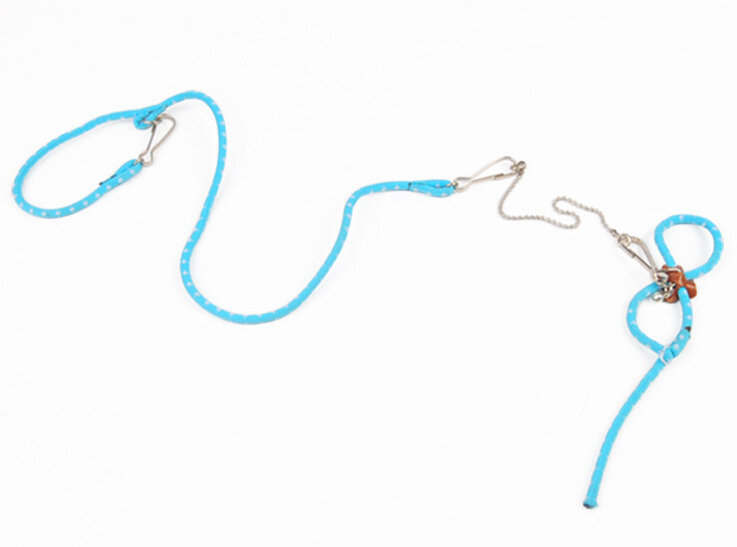 Поводок BOTTONCINI для грызуна, голубой, 60 см. - фотография № 1