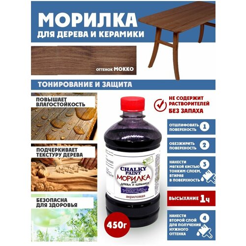 Морилка Chalky Paint для дерева и керамики акриловая мокко 450 г 312₽