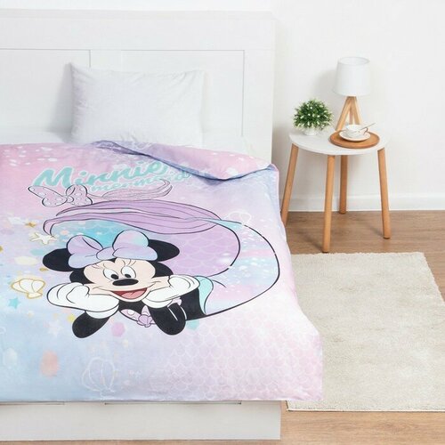 Пододеяльник детский Minnie Mermaid Минни Маус 143х215 см 100 хлопок поплин 2873₽