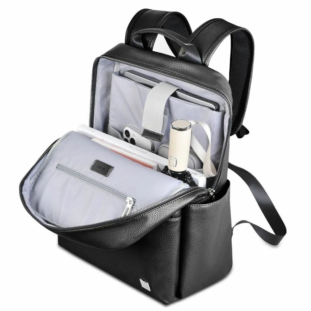 Рюкзак для ноутбука дорожный WiWU Osun из искусственной кожи с передним карманом, водонепроницаемый