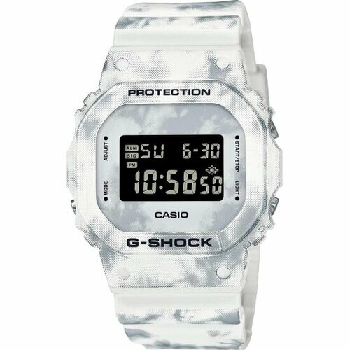 Наручные часы CASIO G-Shock DW-5600GC-7, белый, серый