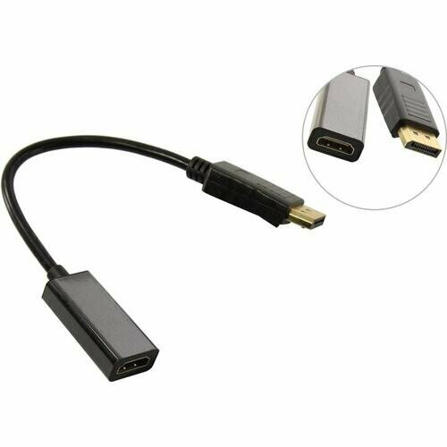 Переходник DisplayPort -> HDMI Exegate EX-DPM-HDMIF-0.1 переходник displayport m hdmi f 0 2м exegate ex dpm hdmif 0 2 ex284921rus