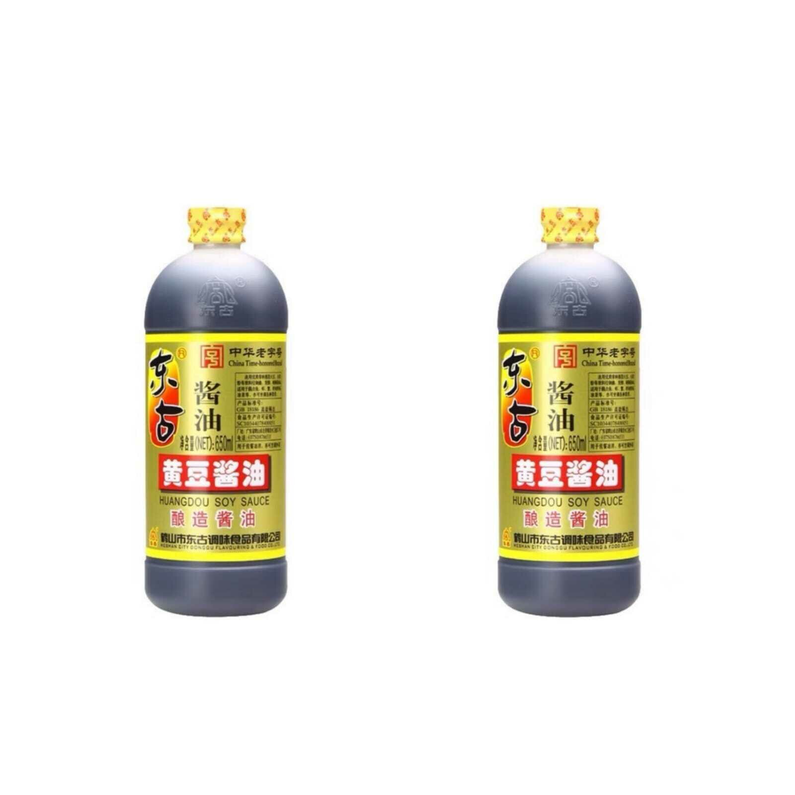 фото Соевый соус темный Donggu Huangdou Soy Sauce 650 мл, 2 шт