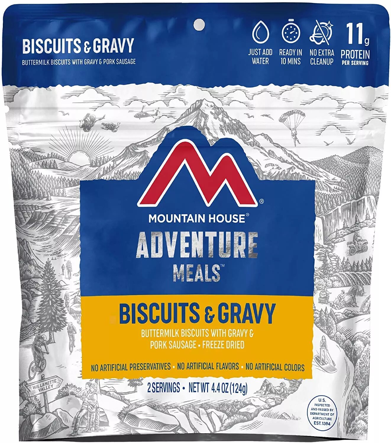 Сублимированное Печенье с подливкой Mountain House Маунтин Хаус BISCUITS & GRAVY 124 г