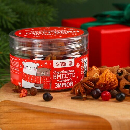 Специи для приготовления глинтвейна «Новый год: Согревайтесь вместе» ягодный, 50 г.