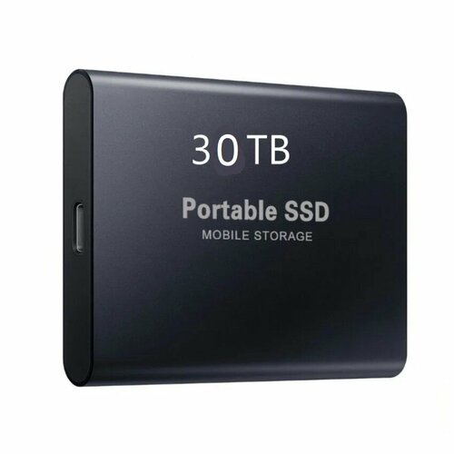 Портативный высокоскоростной внешний жесткий диск объемом 30 ТБ, USB 3,0