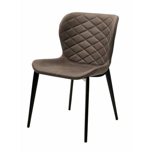 Стул клод, цвет Kiprus-04 Коричневый, искусственная замша / черный каркас М-City