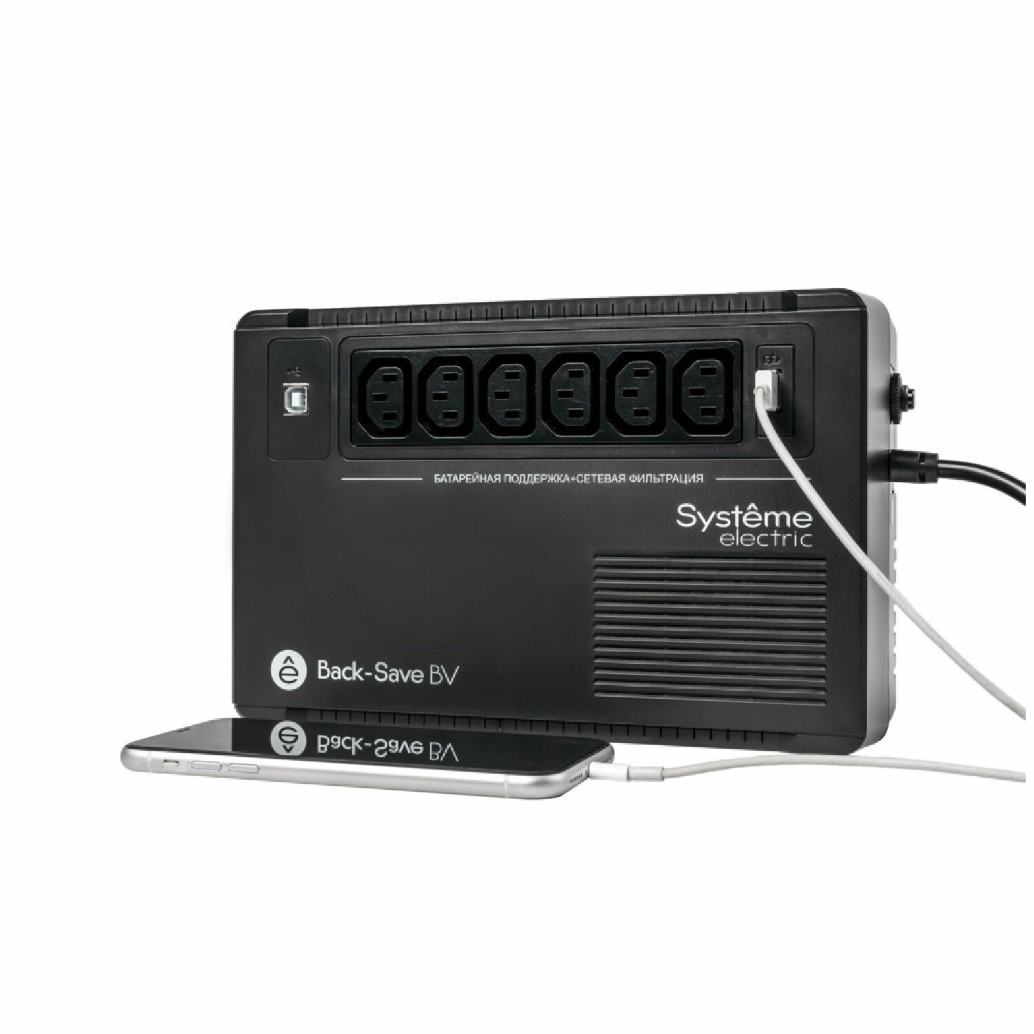 ИБП Systeme electric Back-Save BV 800 ВА 6 розеток С13 230 В 1 USB Type-A BVSE800I