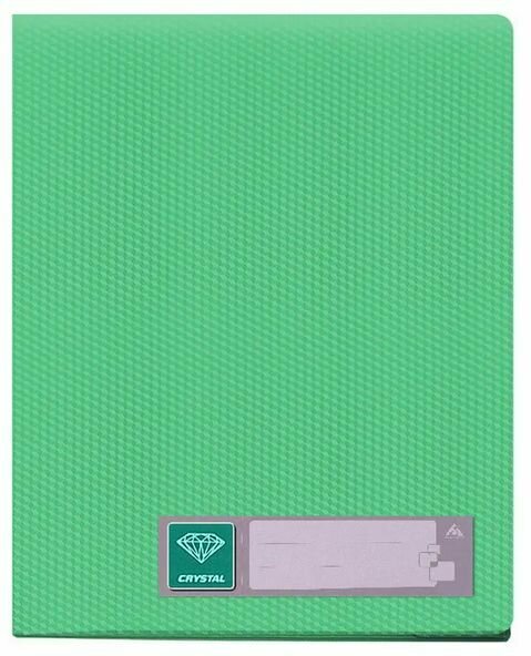Папка с 100 прозр.вклад. Бюрократ Crystal A4 пластик 0.7мм ассорти - фото №4