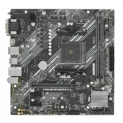 Материнская плата ASUS PRIME B450M-K II Soc-AM4 чипсет AMD B450 тип памяти 2xDDR4 форм-фактор mATX AC 97 звук 8ch71 разъемы GbLAN RAID VGA DVI HDMI 1423913 982000₽